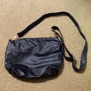 Black simple small crossbody bag